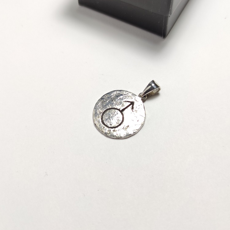 mars symbol pendant