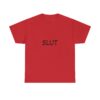 Slut Tee : Womens Heavy Cotton Shirt, Ideal for Pride Events, gift for girls