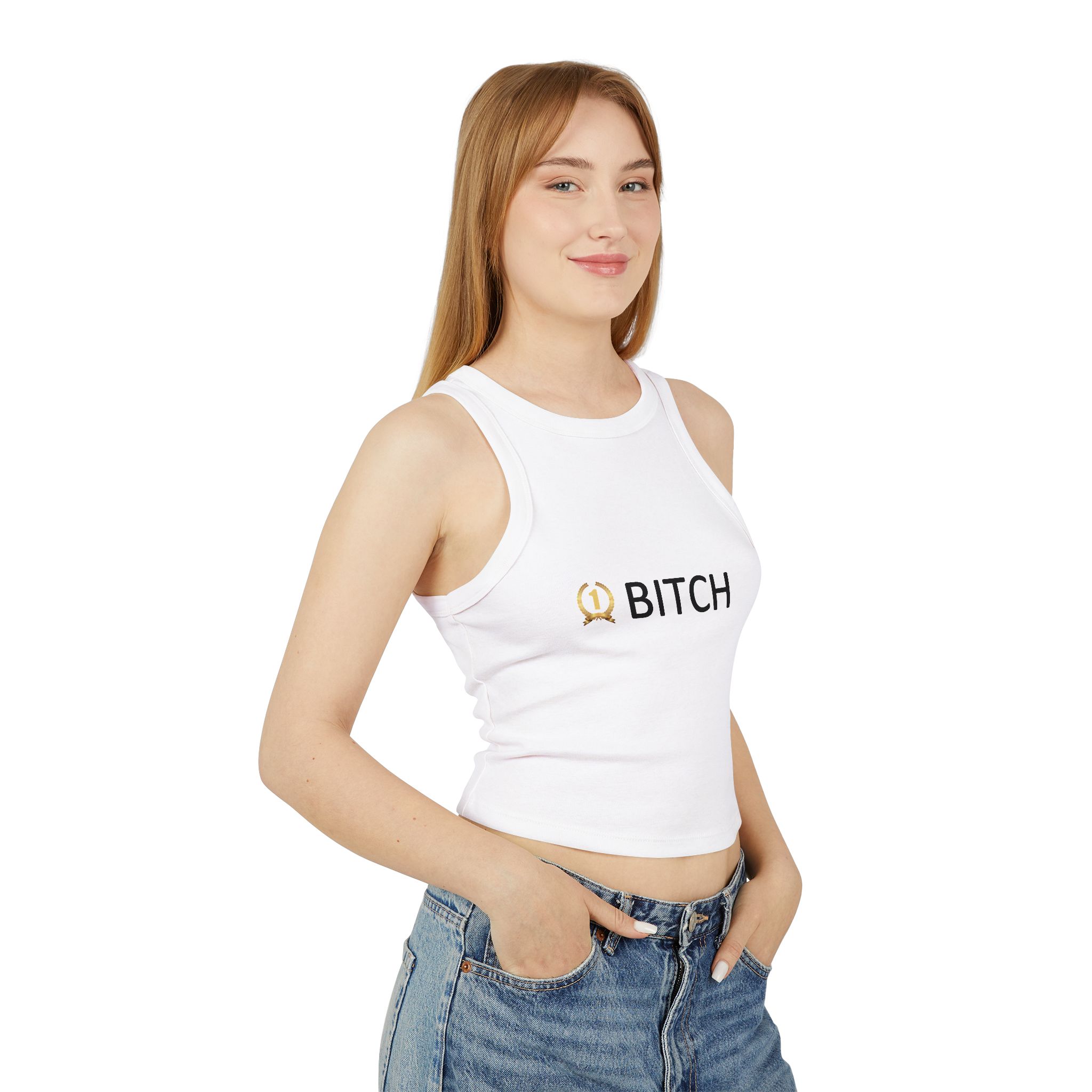 Bitch Tank Top Women's Crop Top Gift for Her