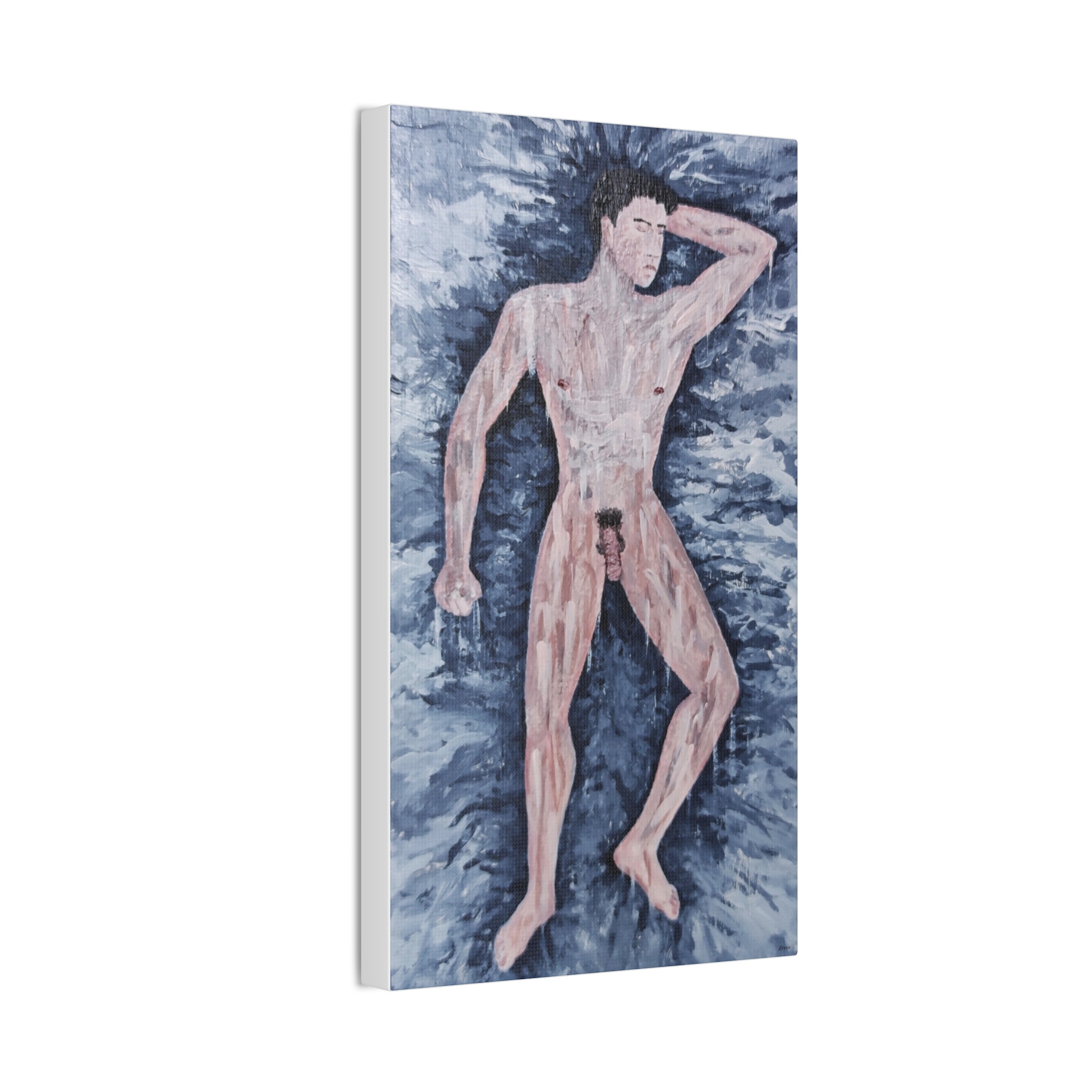 8705408164323538094_2048.jpeg Sleeping Man Wall Decor , Modern Art, Home Décor, Gift for Gay Art Lovers 8'' x  14''