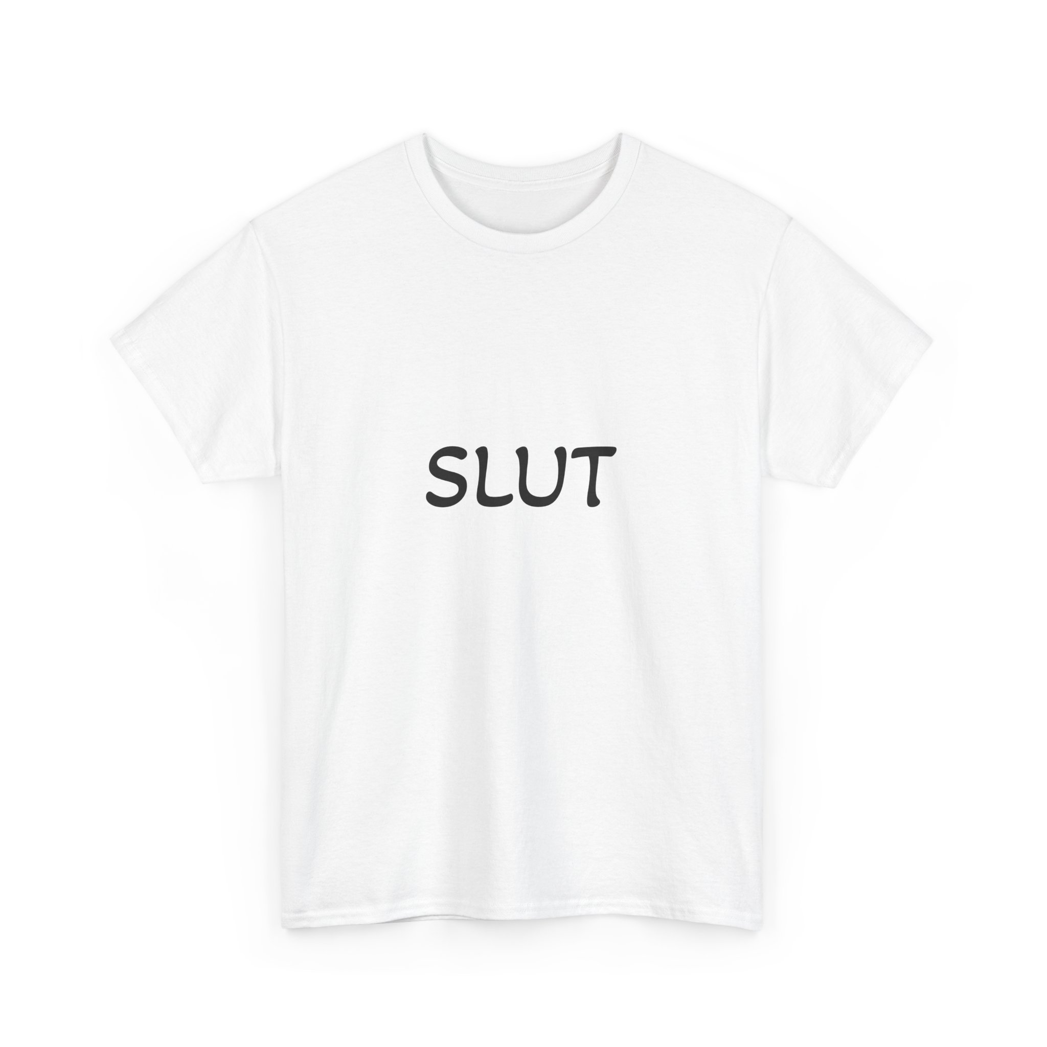 Slut Tee : Womens Heavy Cotton Shirt, Ideal for Pride Events, gift for girls