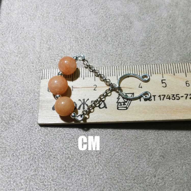 Handmade Nipple Jewelry with Natural Agate Stone & Sterling Silver