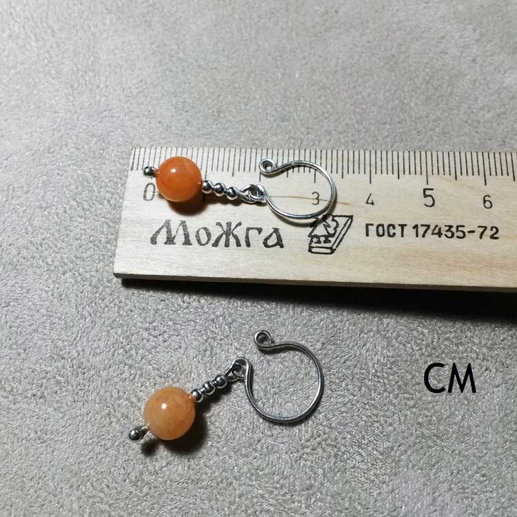 Handmade Nipple Jewelry with Quartz Stone & Sterling Silver