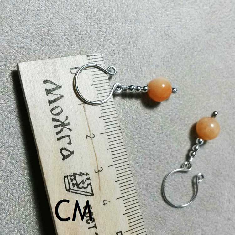 Handmade Nipple Jewelry with Quartz Stone & Sterling Silver