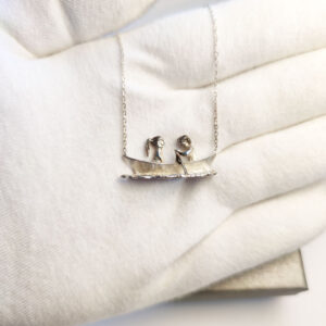 lovers in boat necklace